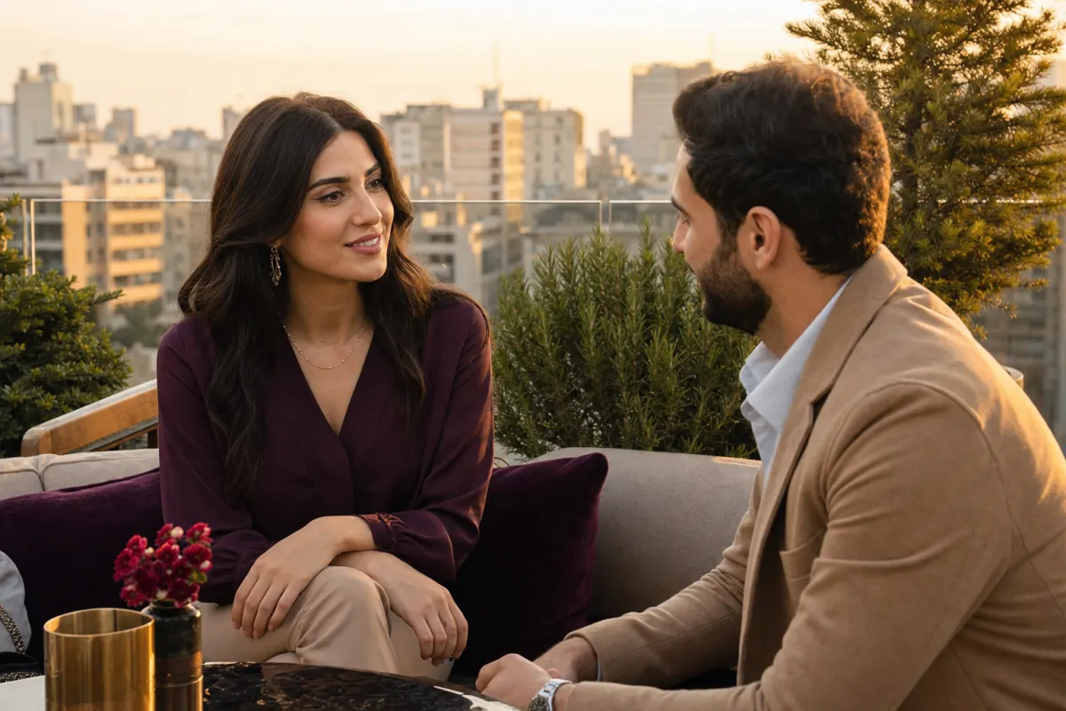 Rencontre au Liban sur une terrasse à Beyrouth